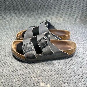 Birkenstock Black and Gray Sandals